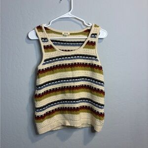 a.n.a Multicolor Striped Women's Tank Top